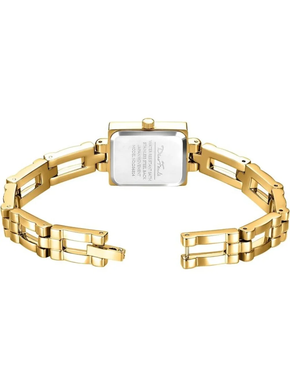 Women's Gold-Silver Small Dainty Vintage Stainless Steel Band Quartz Wrist Watch